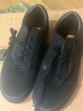 Vans Authentic Black Canvas Low-Top Sneakers